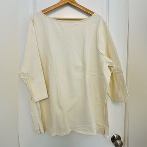 Lands' End Cream Women's Top